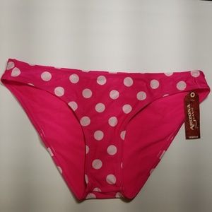 NWT Arizona Polka Dot Swim Bottom - Size Large